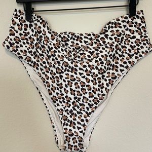 Aerie High Waisted High Cut Cheeky Bikini Bottom